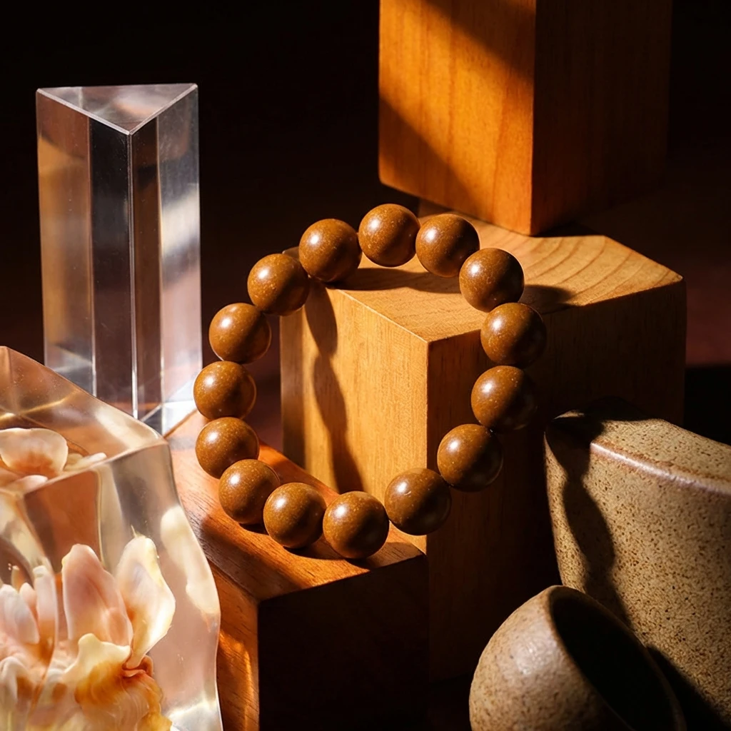 Natural Chinese Herbal Medicine Bracelet, Handmade Aromatic Incense Beads for Meditation and Stress Relief, Sandalwood and Clove Infused Zen Buddhist Prayer Beads for Men and Women, Wellness Gift - Image 6
