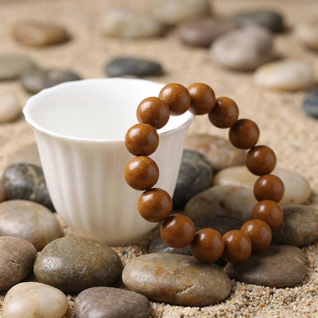 Natural Chinese Herbal Medicine Bracelet, Handmade Aromatic Incense Beads for Meditation and Stress Relief, Sandalwood and Clove Infused Zen Buddhist Prayer Beads for Men and Women, Wellness Gift - Image 4