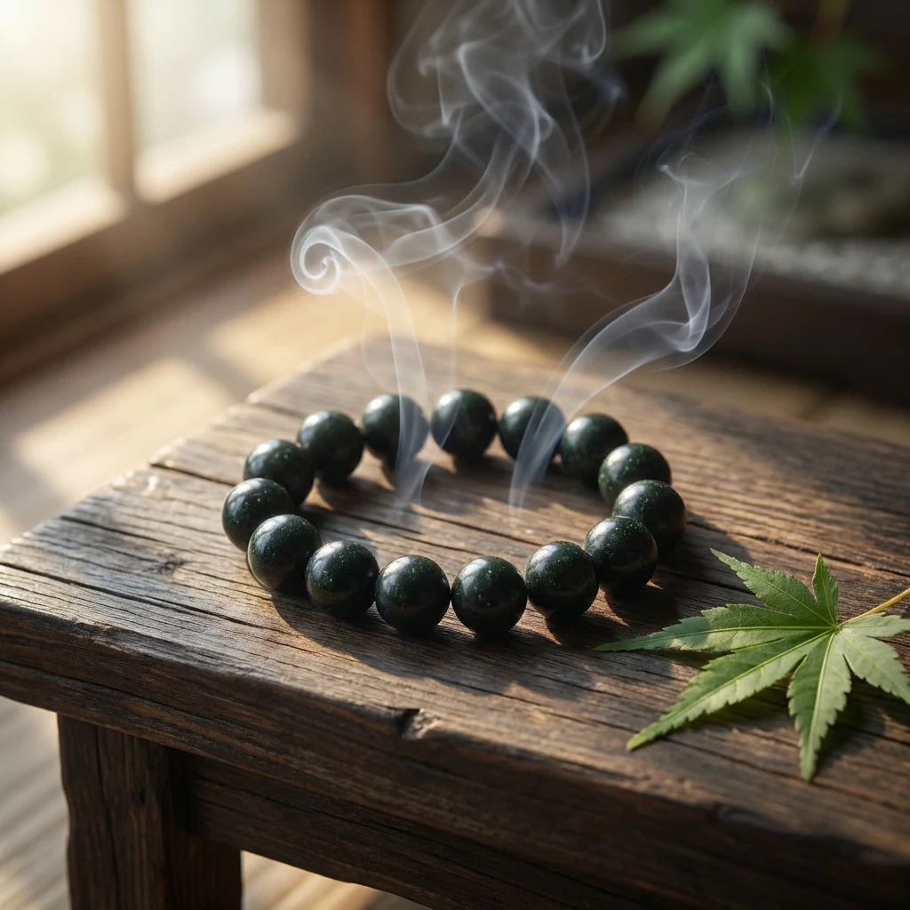 Natural Herbal Incense Bead Bracelet for Men Women, Handmade Buddhist Prayer Beads, Five Elements Wood Scented Meditation Jewelry, Traditional Chinese Herbalism Wellness Gift, Aromatic Healing - Image 4