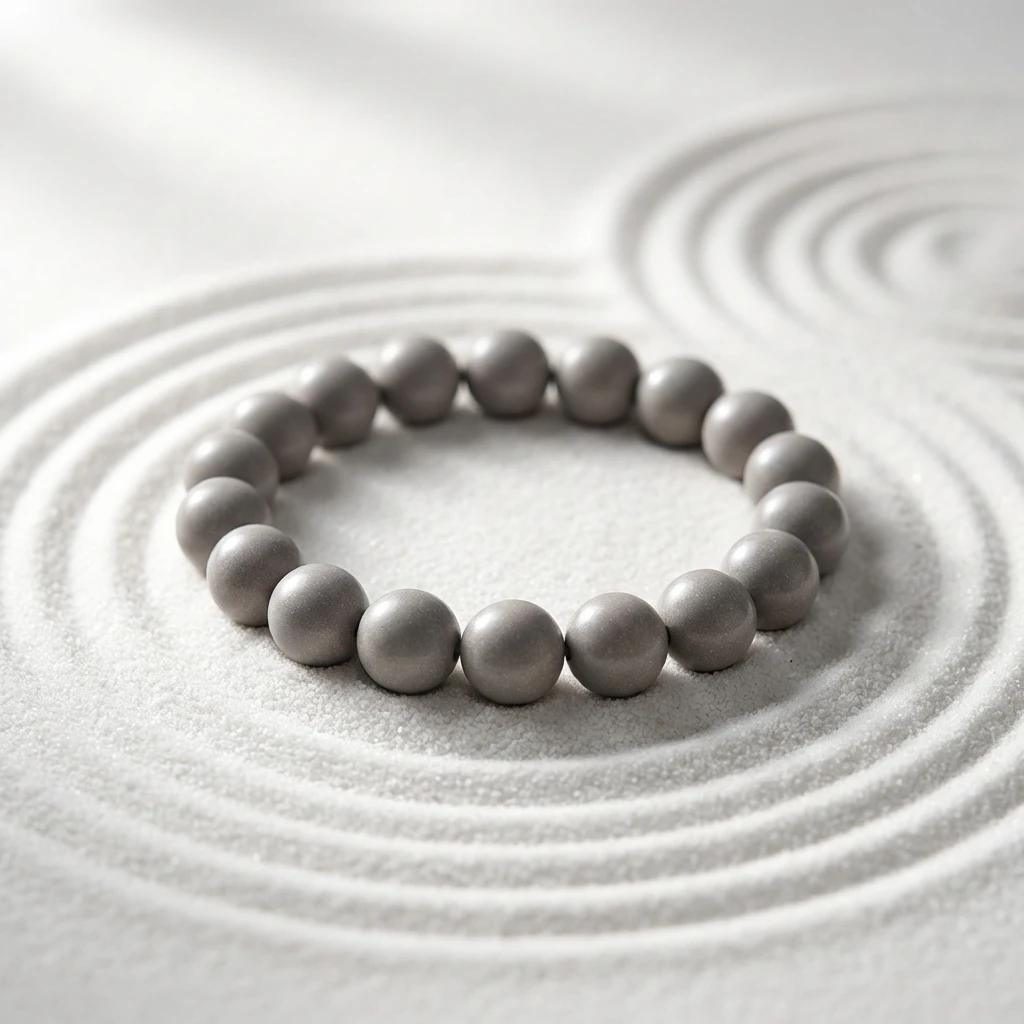 Natural aromatherapy bracelet, suitable for both men and women, handcrafted with natural plants and five-element metal elements. This meditation and mindfulness accessory offers a pleasant aroma and helps relieve stress and enhance yoga practice. - Image 4