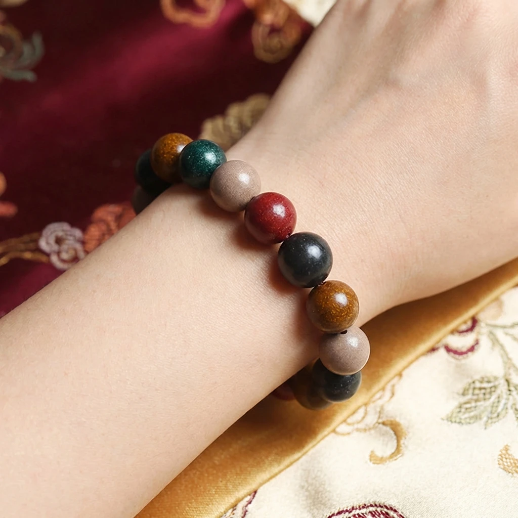Natural Chinese Herbal Incense Bracelet for Men Women - Five Elements Handmade Meditation Prayer Beads - Traditional Ancient Method Fragrance Jewelry for Healing Wellness Spiritual Gift Idea - Image 5
