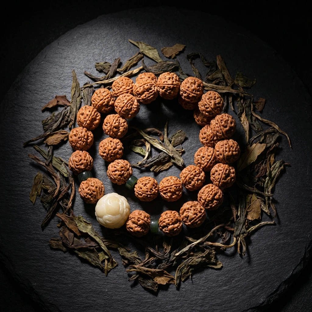 Handmade Nepal Rudraksha Bracelet for Men Women - 11mm Natural Buddhist Prayer Beads Mala - Tibetan Ethnic Style Zen Yoga Meditation Jewelry - Sacred Spiritual Protection Amulet Gift - Image 5
