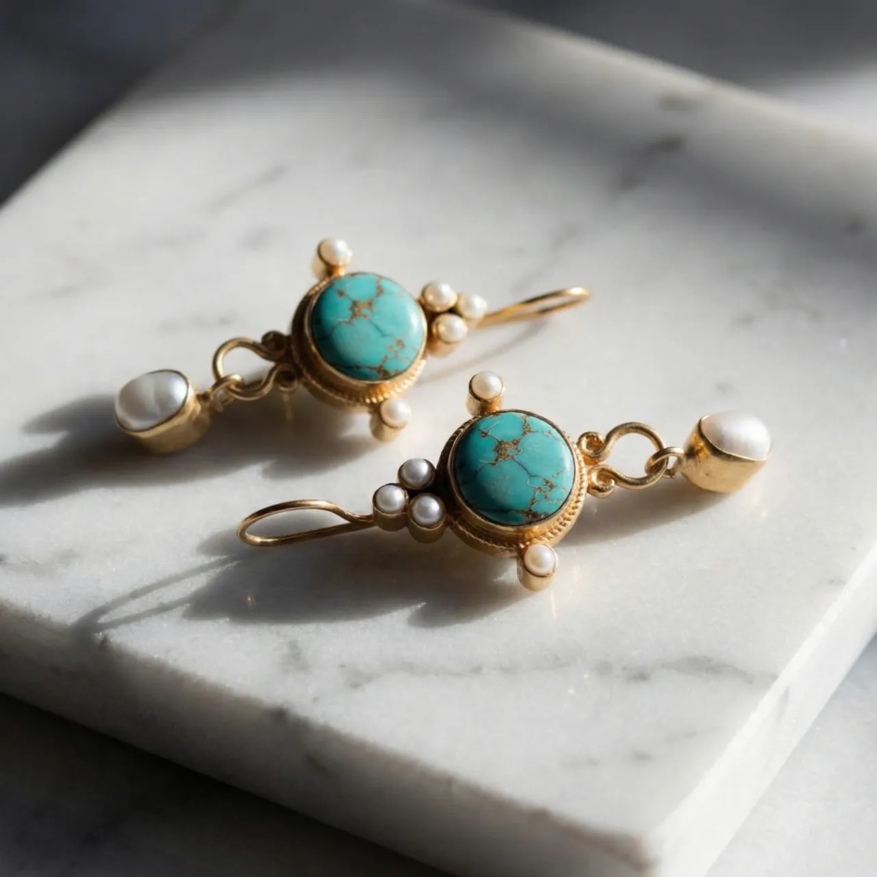 Grace & Blessings-Tibetan Turquoise Earrings - Image 7