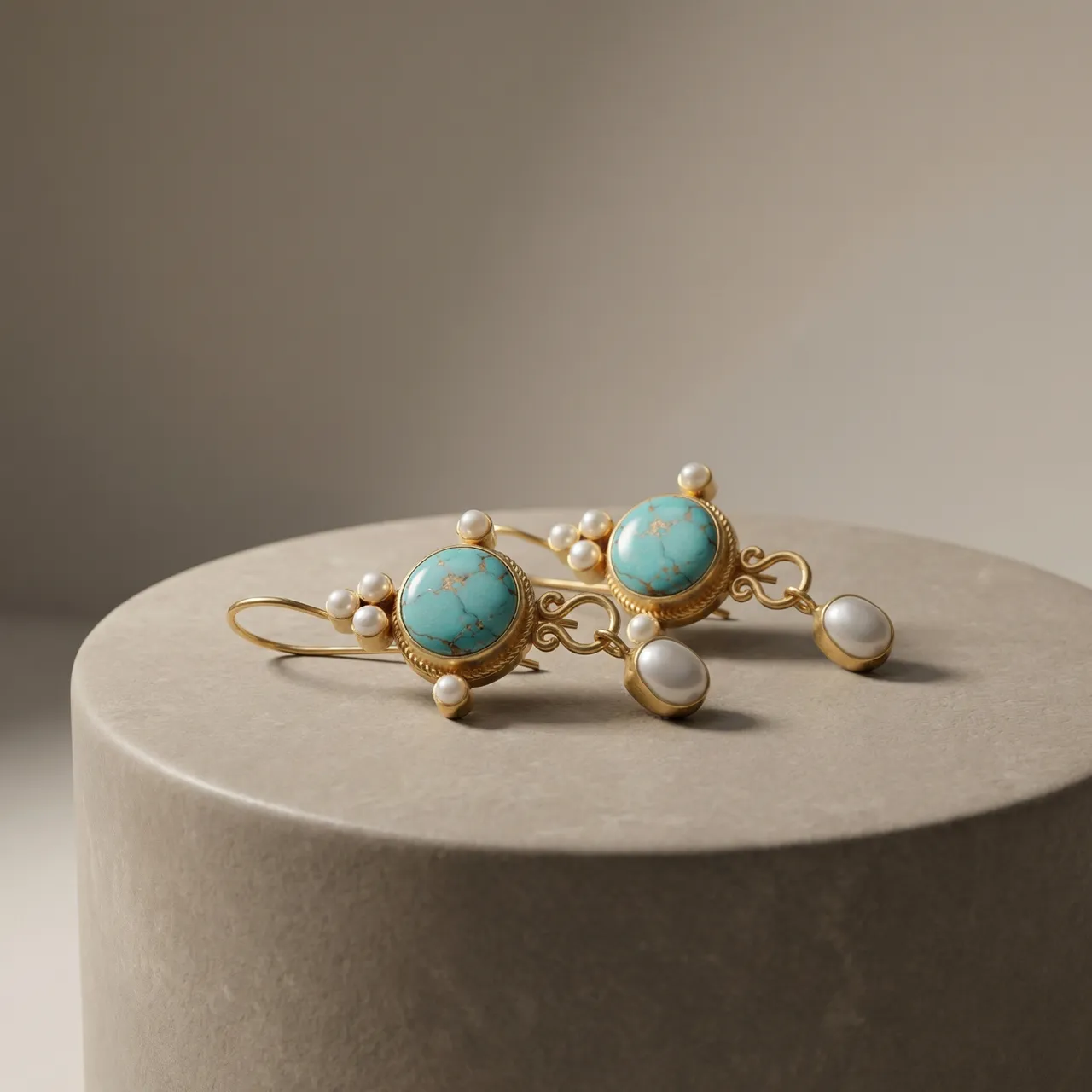 Grace & Blessings-Tibetan Turquoise Earrings - Image 6