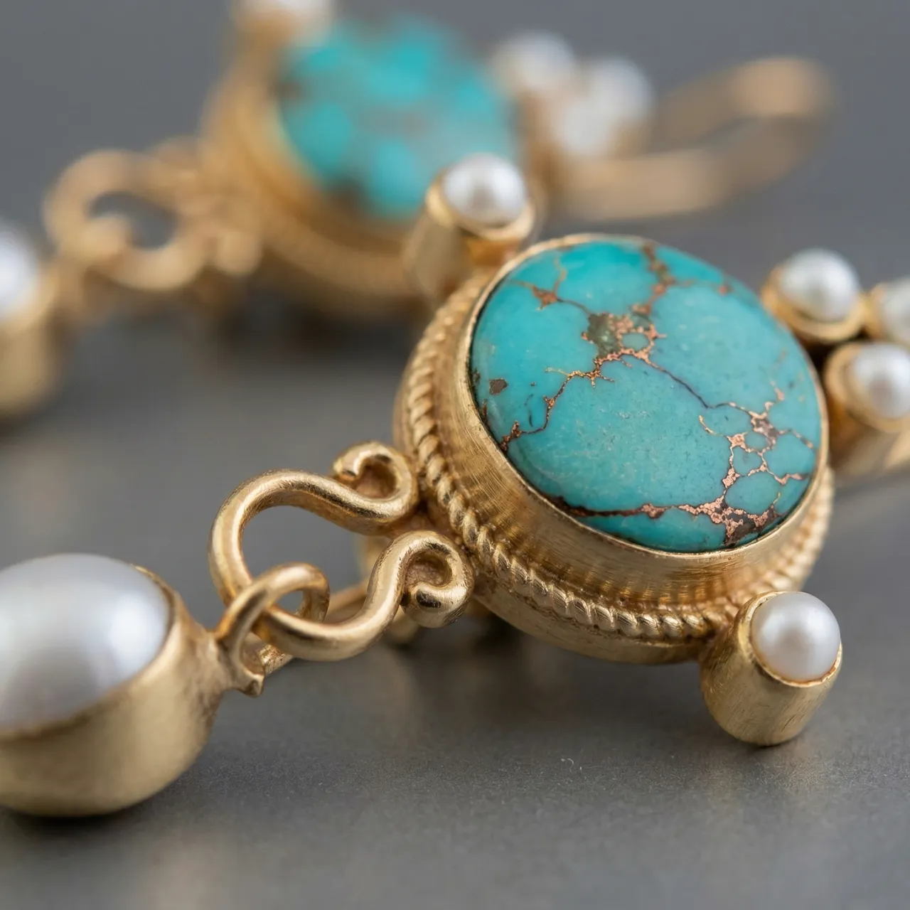 Grace & Blessings-Tibetan Turquoise Earrings - Image 5