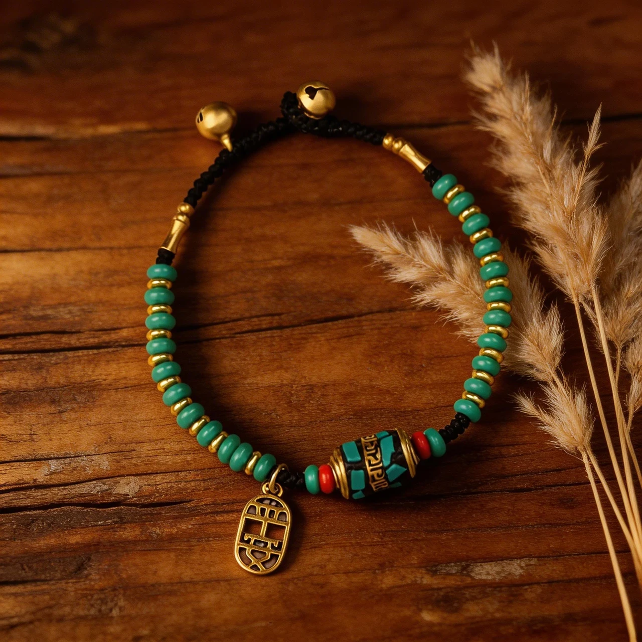Handmade Tibetan Beaded Bracelet for Men and Women Vintage Ethnic Natural Stone Braided Rope Bangle Yoga Meditation Good Luck Amulet Spiritual Jewelry Gift - Image 3