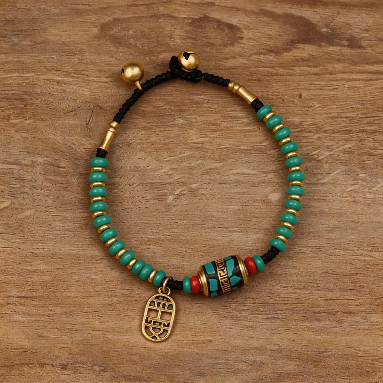 Handmade Tibetan Beaded Bracelet for Men and Women Vintage Ethnic Natural Stone Braided Rope Bangle Yoga Meditation Good Luck Amulet Spiritual Jewelry Gift