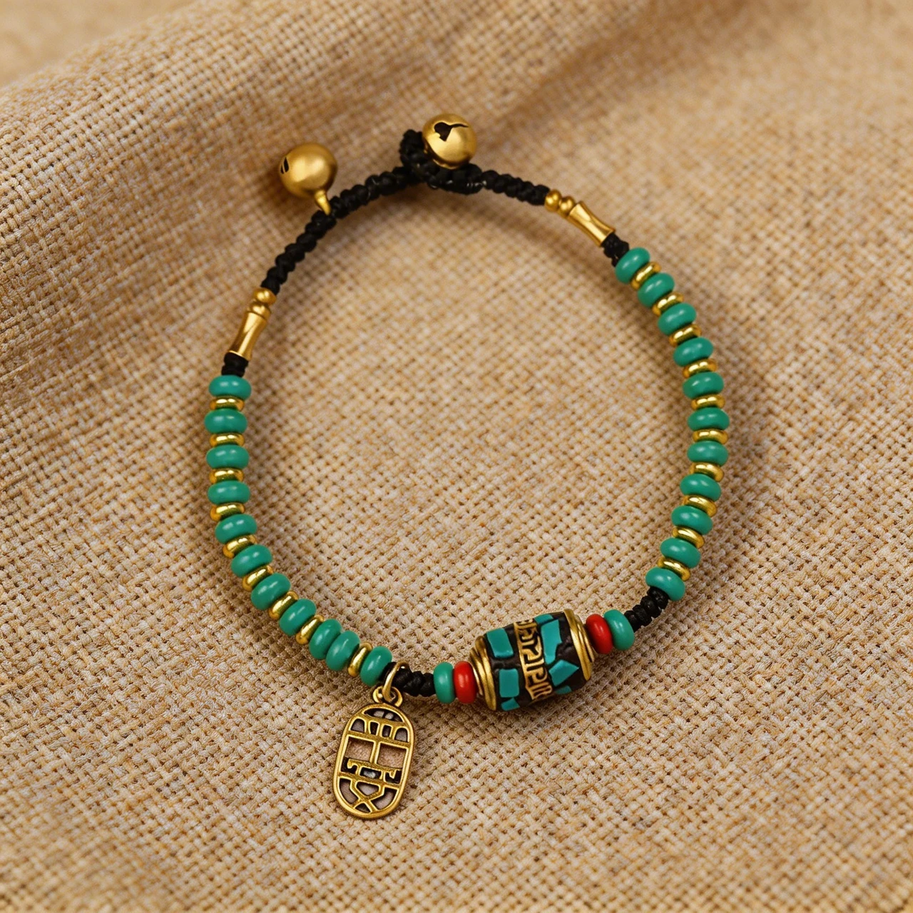Handmade Tibetan Beaded Bracelet for Men and Women Vintage Ethnic Natural Stone Braided Rope Bangle Yoga Meditation Good Luck Amulet Spiritual Jewelry Gift - Image 4
