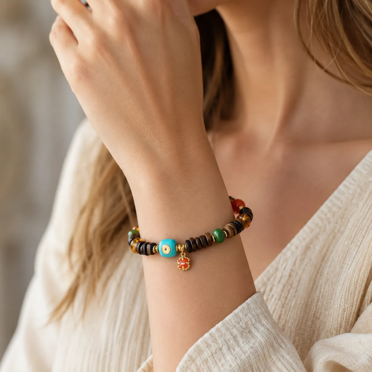 Spirituality & Meditation-Natural Dalagan Agarwood Bracelet